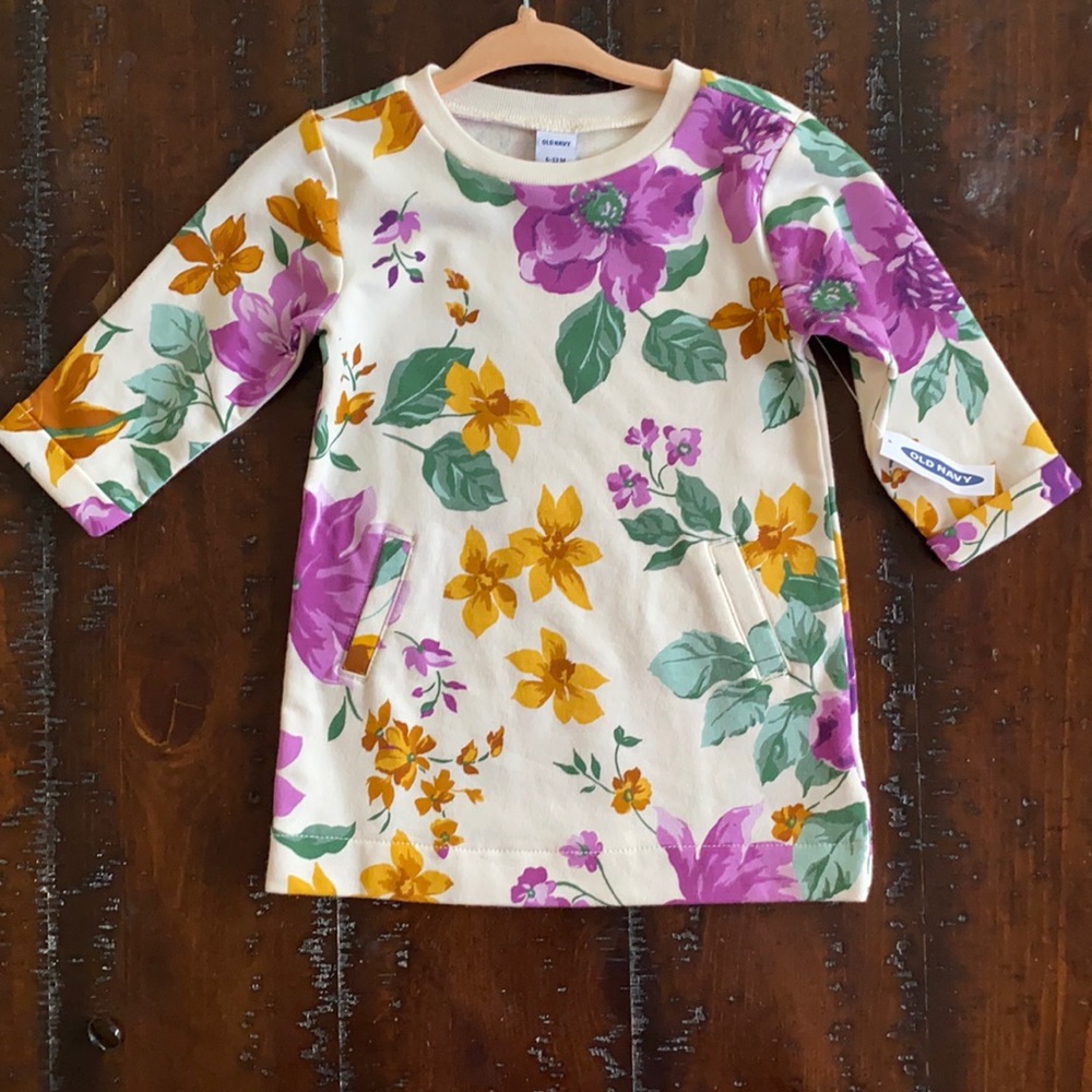 New baby girl floral dress